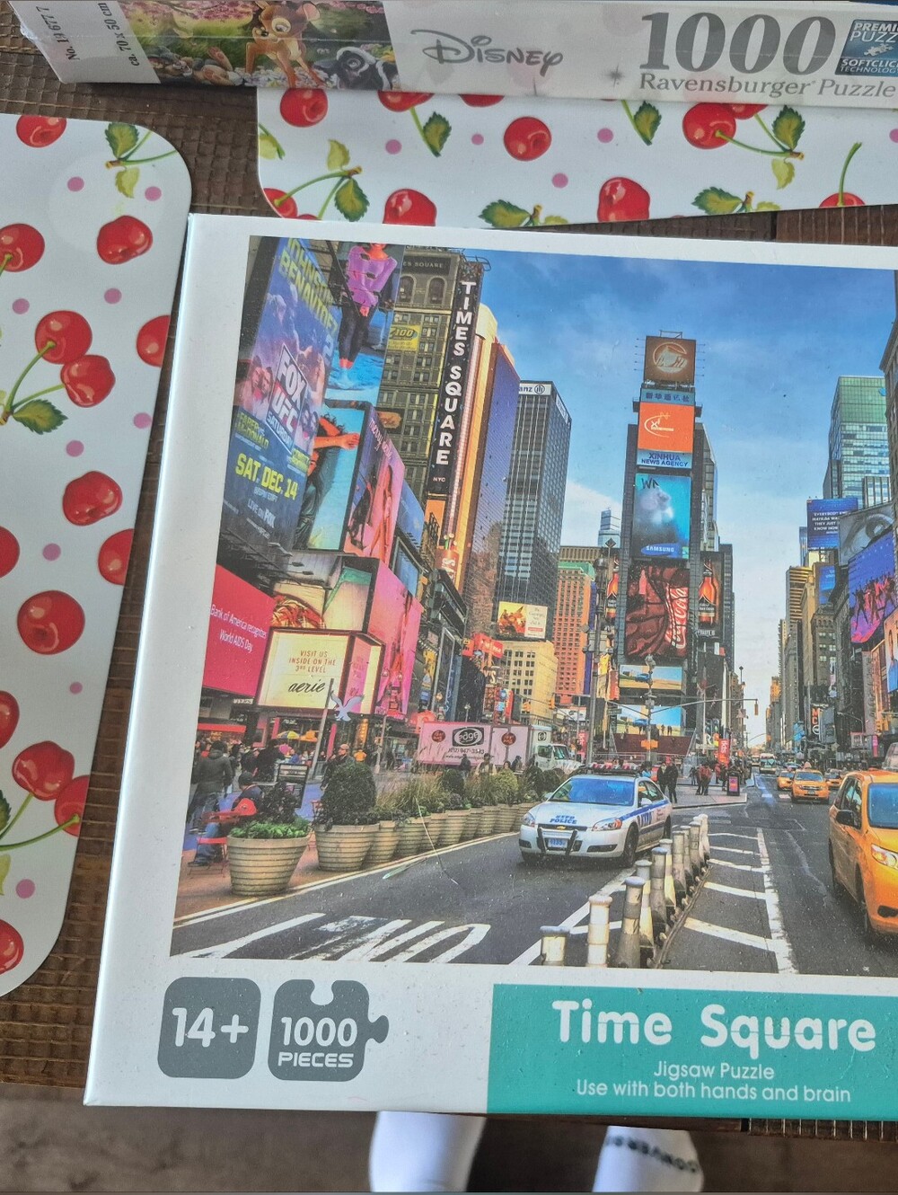 Time Square 1000-Piece Jigsaw Puzzle with Yellow Taxi Artwork